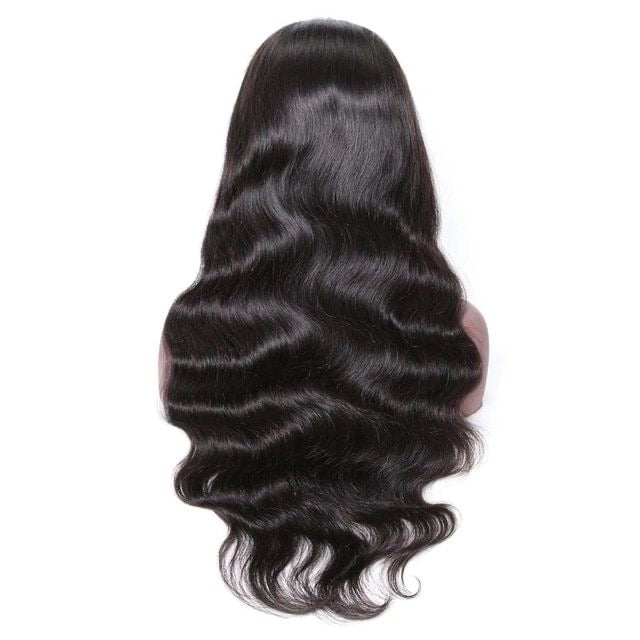 Natural Body Wave Wig Transparent Lace(12-30in) 210% Density